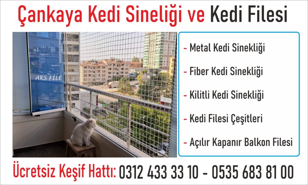 Kedi Balkon Filesi Çankaya
