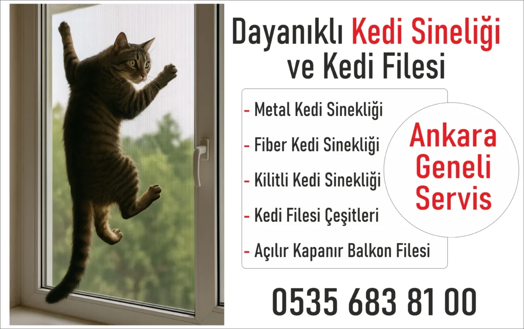 Çayyolu balkon kedi filesi
