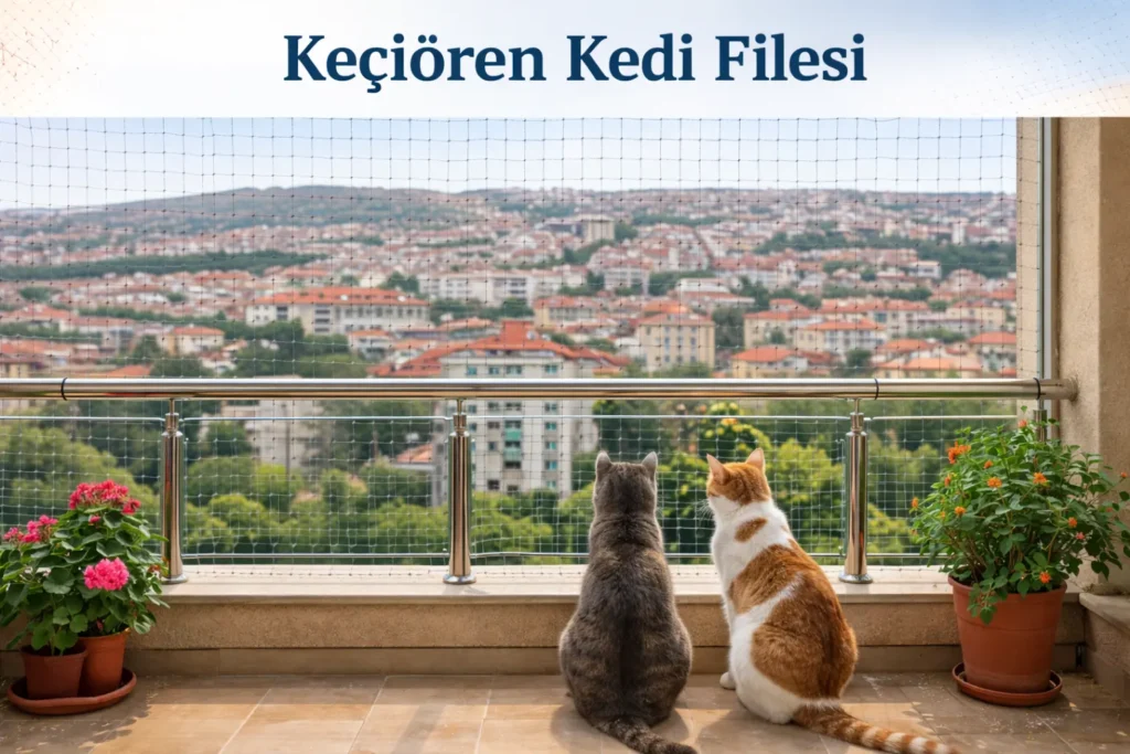 keçiören kedi filesi montajı yapılan balkon