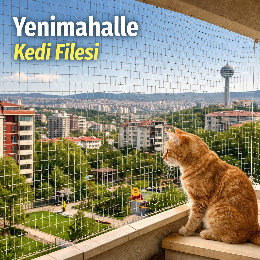 yenimahalle balkon kedi filesi montajı